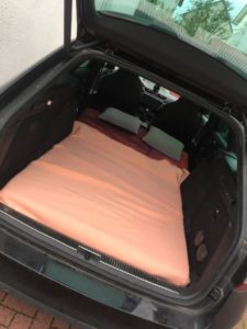 Übernachtung Benediktbeuren im Auto
