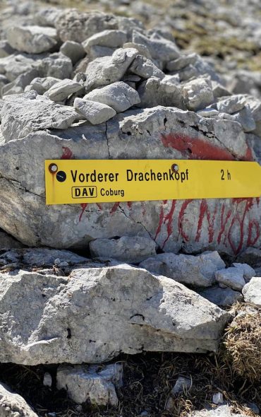 Wegweiser Vorderer Drachenkopf